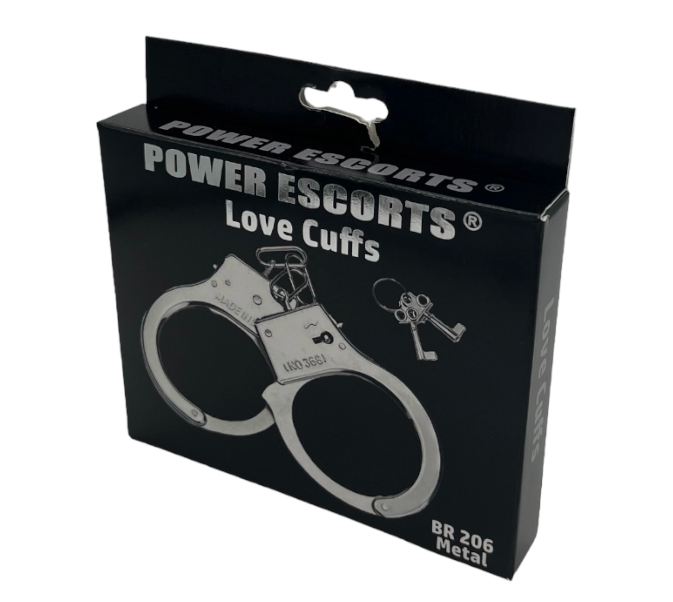 Power Escort - BR206 Metal Hand cuffs - Love Cuffs -