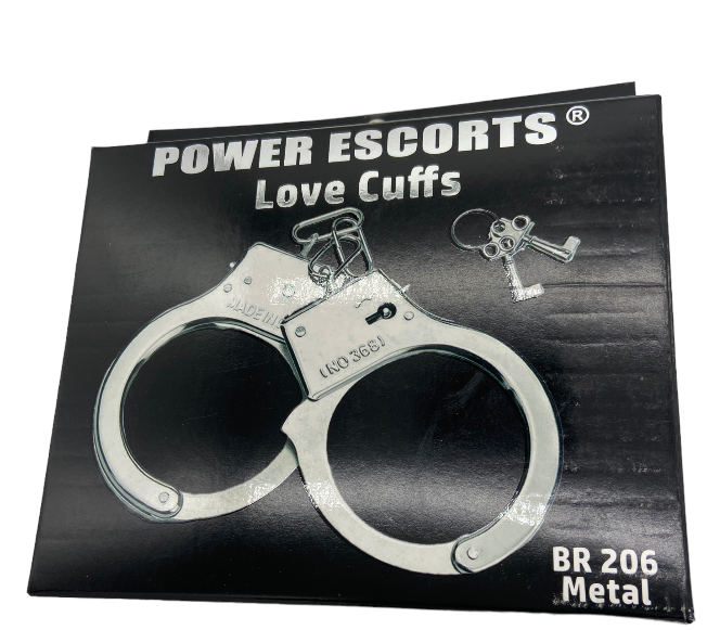 Power Escort - BR206 Metal Hand cuffs - Love Cuffs -