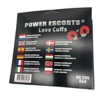 Power Escorts - BR206 Red Furry Hand cuffs