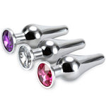 Power Escorts - BR213 Spink - Diamond King Small Buttplug Pink Stone - Length 9,5cm - dia: 3cm