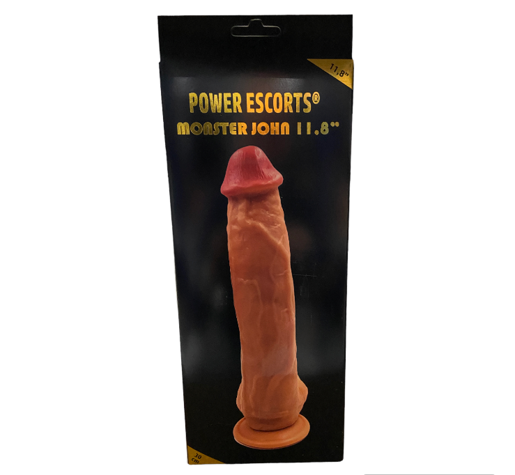 Power Escorts - BR229 Flesh - Monster John 11 Inch Mega Realistic Dildo app. 29 CM