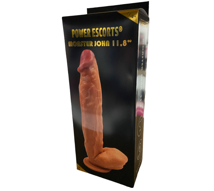 Power Escorts - BR229 Flesh - Monster John 11 Inch Mega Realistic Dildo app. 29 CM