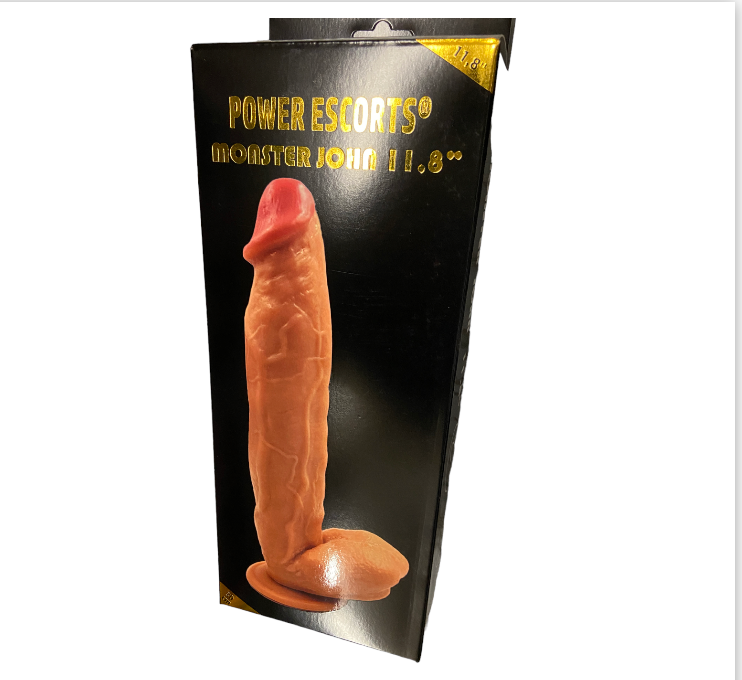 Power Escorts - BR229 Flesh - Monster John 11 Inch Mega Realistic Dildo app. 29 CM