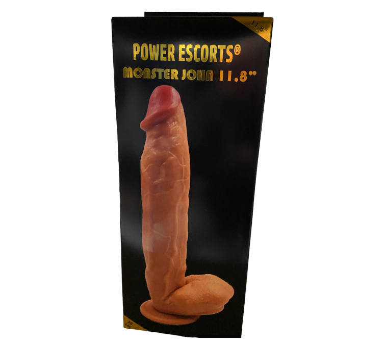 Power Escorts - BR229 Flesh - Monster John 11 Inch Mega Realistic Dildo app. 29 CM