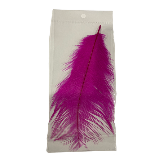 Power Escorts - BR321 Pink Feather Tickler - BDSM - Plastic Bag with Euro Hang Tab