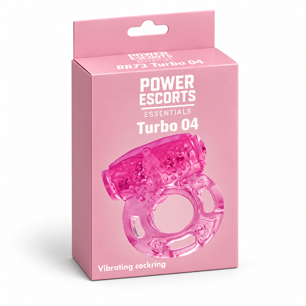 Power Escorts - BR73 - Turbo 04 - Vibrating Cockring - Flexible - Pink