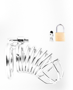 Power Escorts - BR88 - Prison Break - Metal Cock Cage - Silver - Small / Medium / Large - Stylish Colour Box