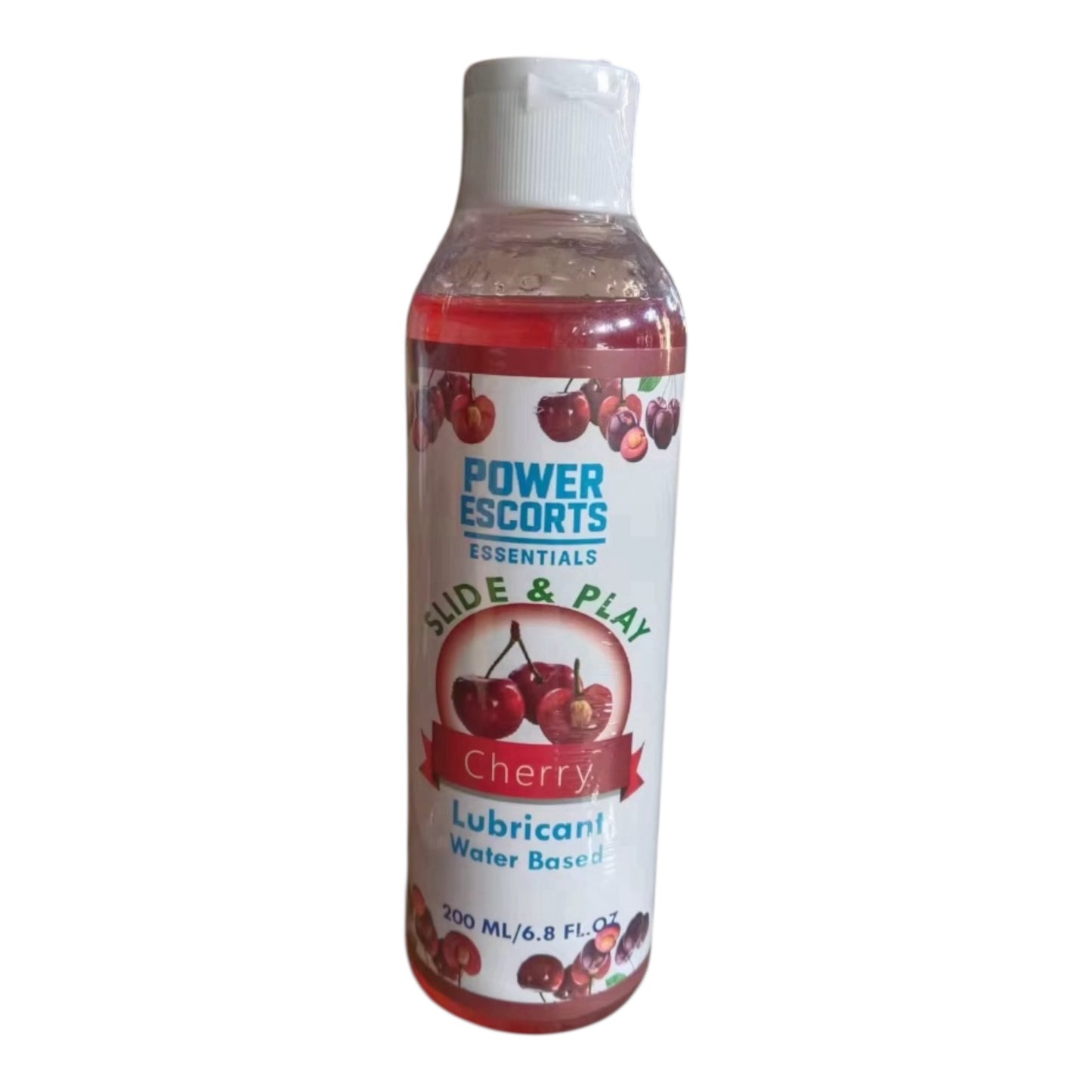 Power Escorts - DR08 - Cherry Water-Based Lubricant 200ml – Slide & Play Personal Lube