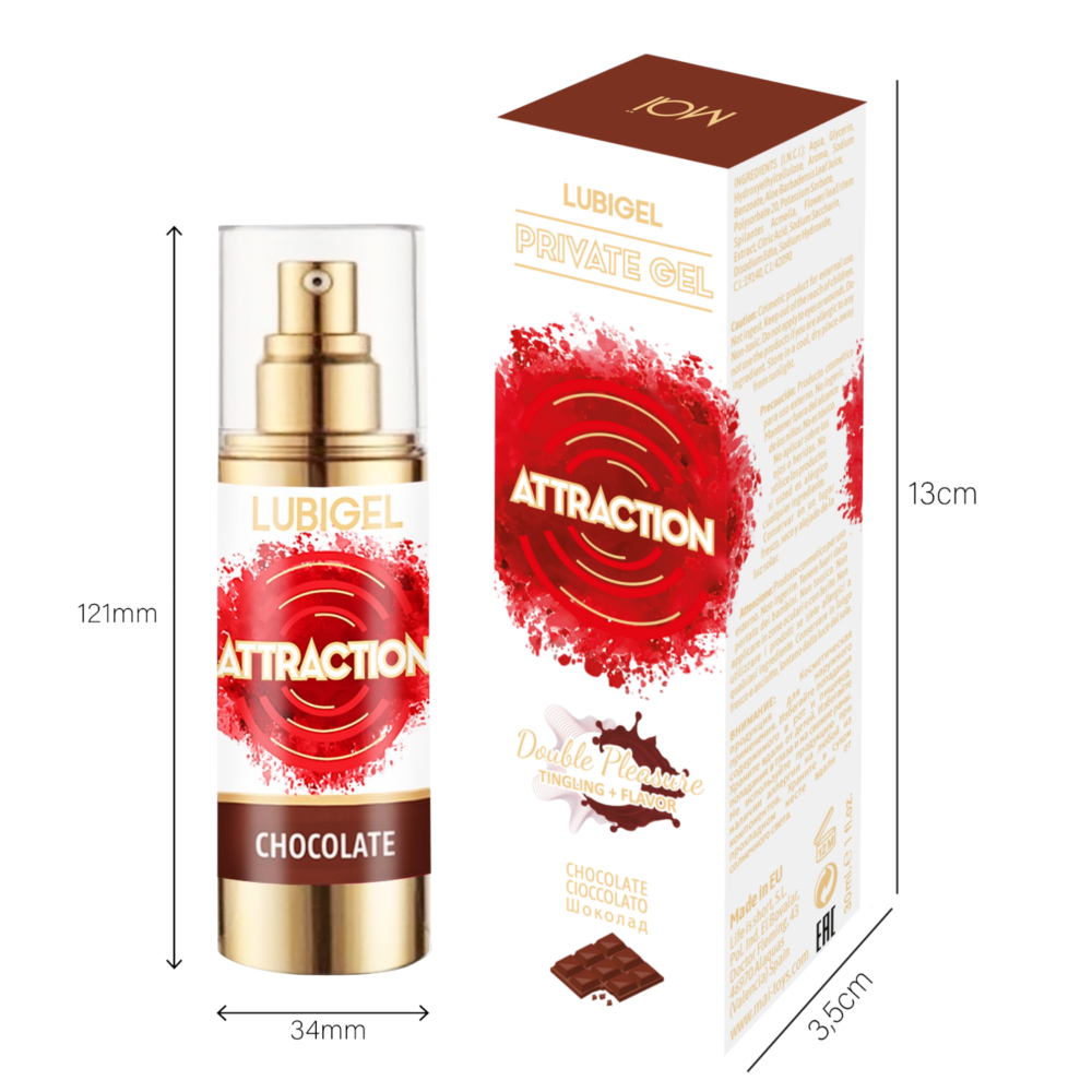 MAI Cosmetics Liquid Vibrator Effect Chocolate Lubigel 30 ML - LT2121