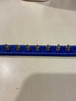 Luxury Collar Blue with Big Spikes - BDSM - Heavy Quality