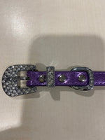 Luxury Collar Purple with Name HOT - BDSM - Heavy Quality