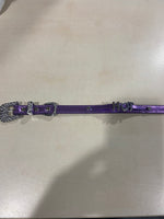 Luxury Collar Purple with Name HOT - BDSM - Heavy Quality