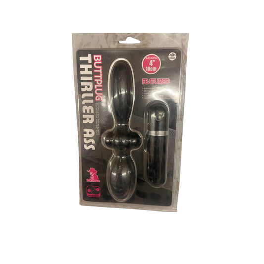 Dark Stallion – 18122D311 – Thriller Ass Vibrating Buttplug – 10 cm Silicone with Bullet Vibe