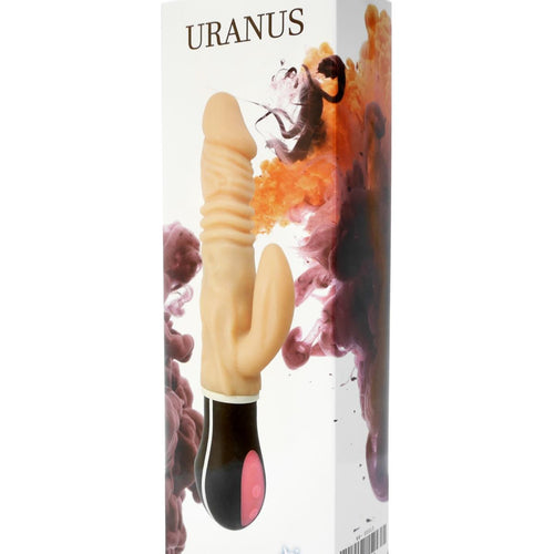 Boysoftoys Uranus Up & Down vibrator - Rotating vibrator - Mega Realistic Bending vibrator - 44-00013 - 12 Function - Usb rechargeable - Cyber leather - Extra ordinary Flexible Material - Flesh - 27 cm