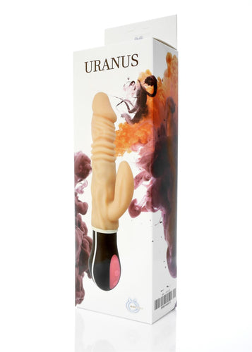 Boysoftoys Uranus Up & Down vibrator - Rotating vibrator - Mega Realistic Bending vibrator - 44-00013 - 12 Function - Usb rechargeable - Cyber leather - Extra ordinary Flexible Material - Flesh - 27 cm