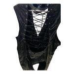 Black Wetlook Dress - Sleeveless - Size XXL