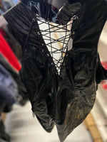 Black Wetlook Dress - Sleeveless - Size XXL