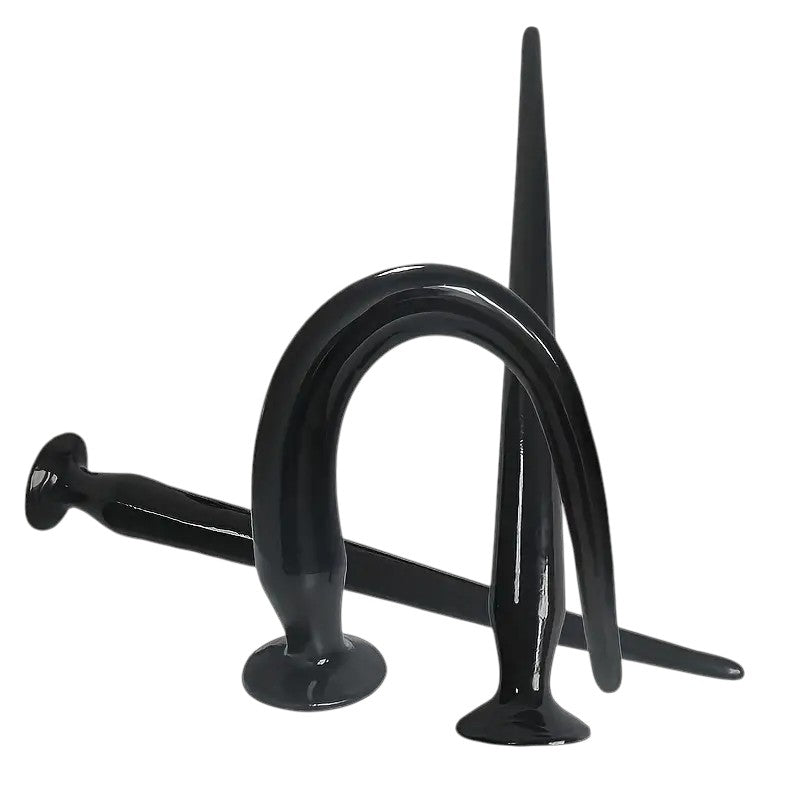 XXLTOYS - Black plugs  – Modern Design with Suction Cup M/L