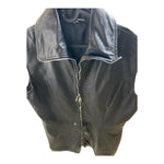Fashionworld Sleeveless Black Jacket - Size XL with Zipper