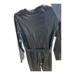 Fashionworld Black Overall with Zipper & Belt – Sizes M / L / XL