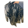 Fashionworld Wetlook Black short Coat with Zipper  Size L