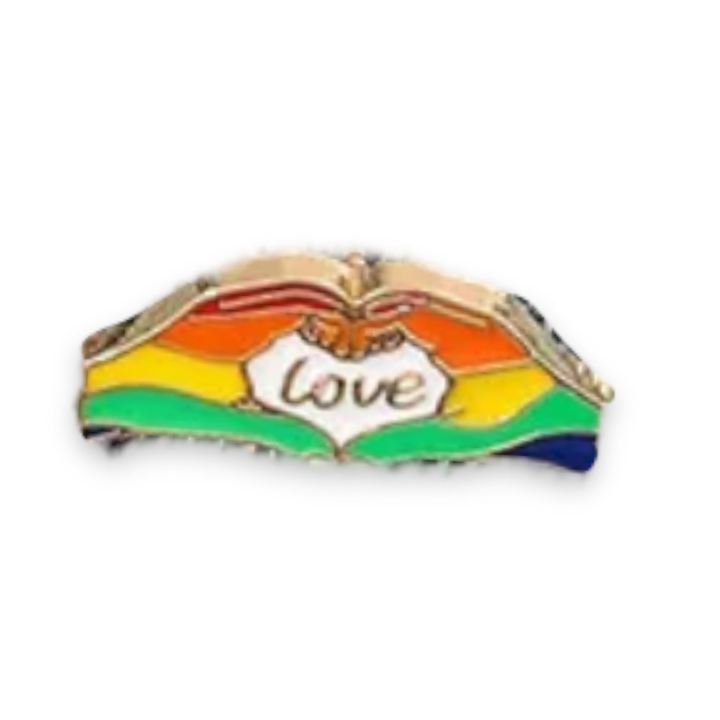 Kinky Pleasure - KPB021 - Badge / Pin - Hands Love - Gold