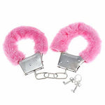 Power Escorts - BR206 Pink Furry Hand cuffs - Colour Box