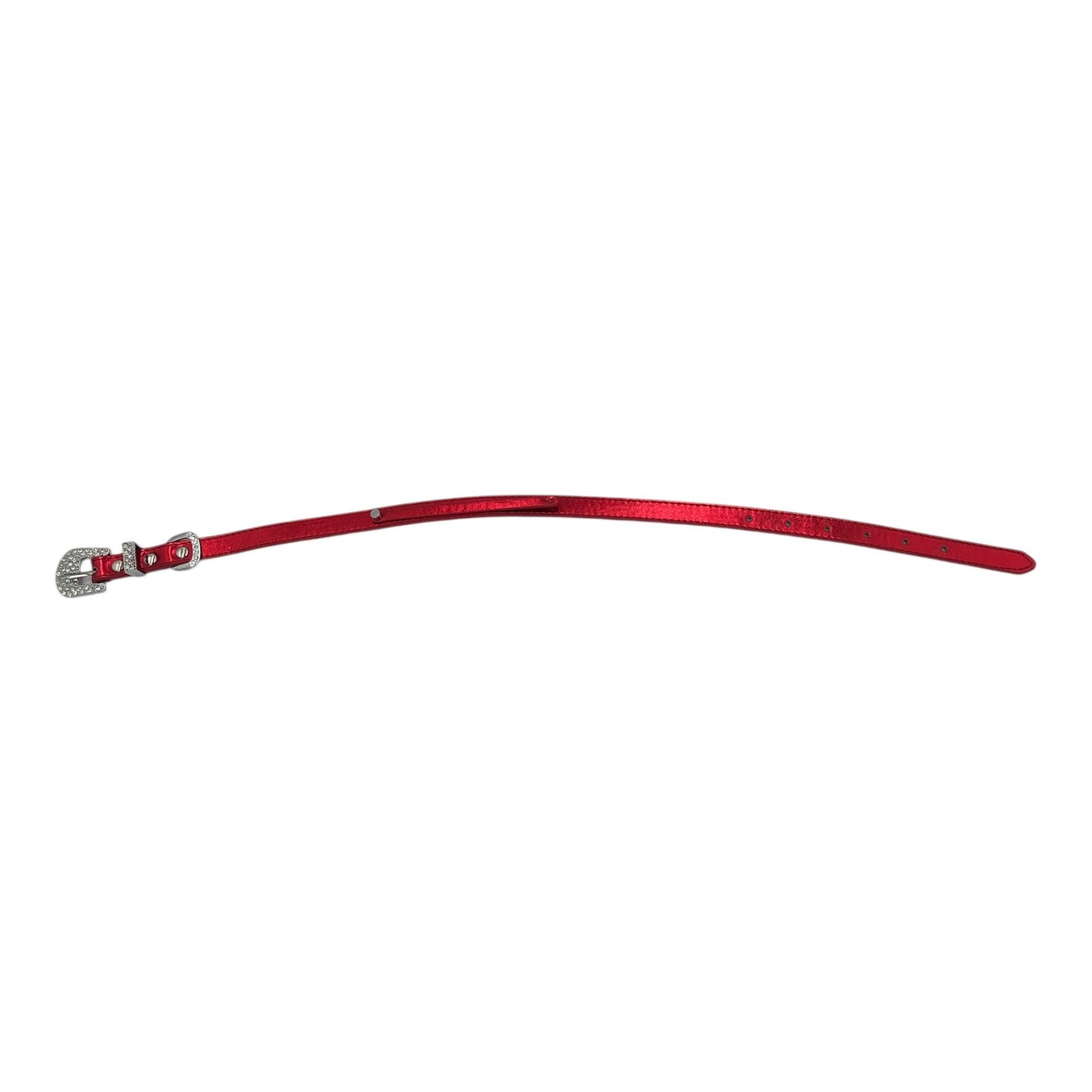 Collar/Neckband - Red - BDSM - Diameter 16 CM - Length 58 CM - Width 1.5 CM