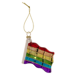 Kinky Pleasure - OB150 - Pride Christmas Glass Pendant - For The Christmas Tree