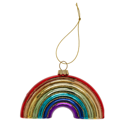 Kinky Pleasure - OB150 - Pride Christmas Glass Pendant - For The Christmas Tree