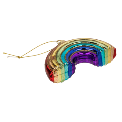 Kinky Pleasure - OB150 - Pride Christmas Glass Pendant - For The Christmas Tree