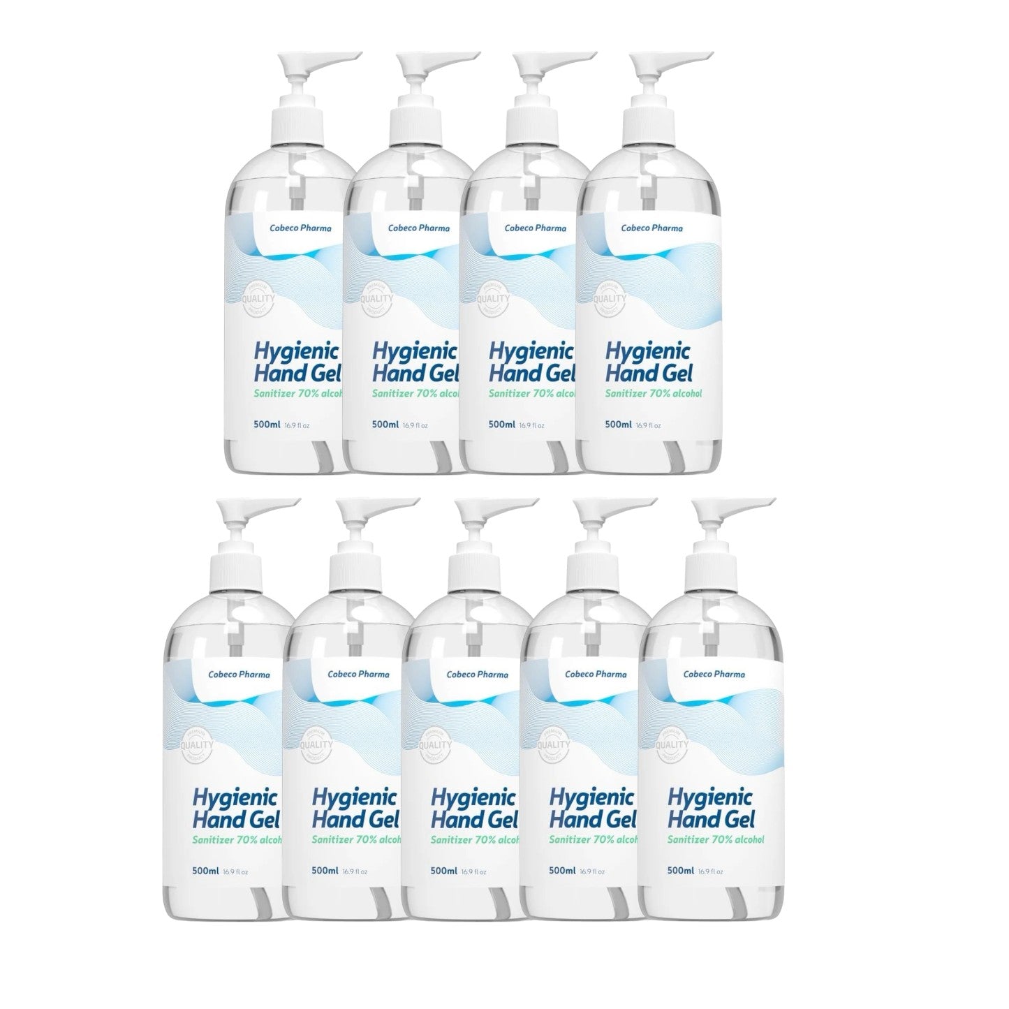 Cobeco - Hygienic Hand Gel Sanitizer 70% Alcohol - 500ml