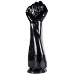 XXLTOYS - Close Fisty - Fist - Mega Buttplug - Anal Plug for Men - insertable length  25 X 9 cm - Black - Made in Europe