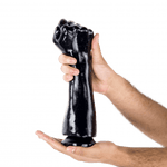 XXLTOYS - Close Fisty - Fist - Mega Buttplug - Anal Plug for Men - insertable length  25 X 9 cm - Black - Made in Europe