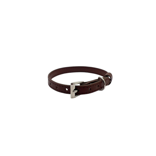 Cat Collar / Small Dog Collar - Brown - Dia 6 CM - Length 23 CM - Width  0,8 CM