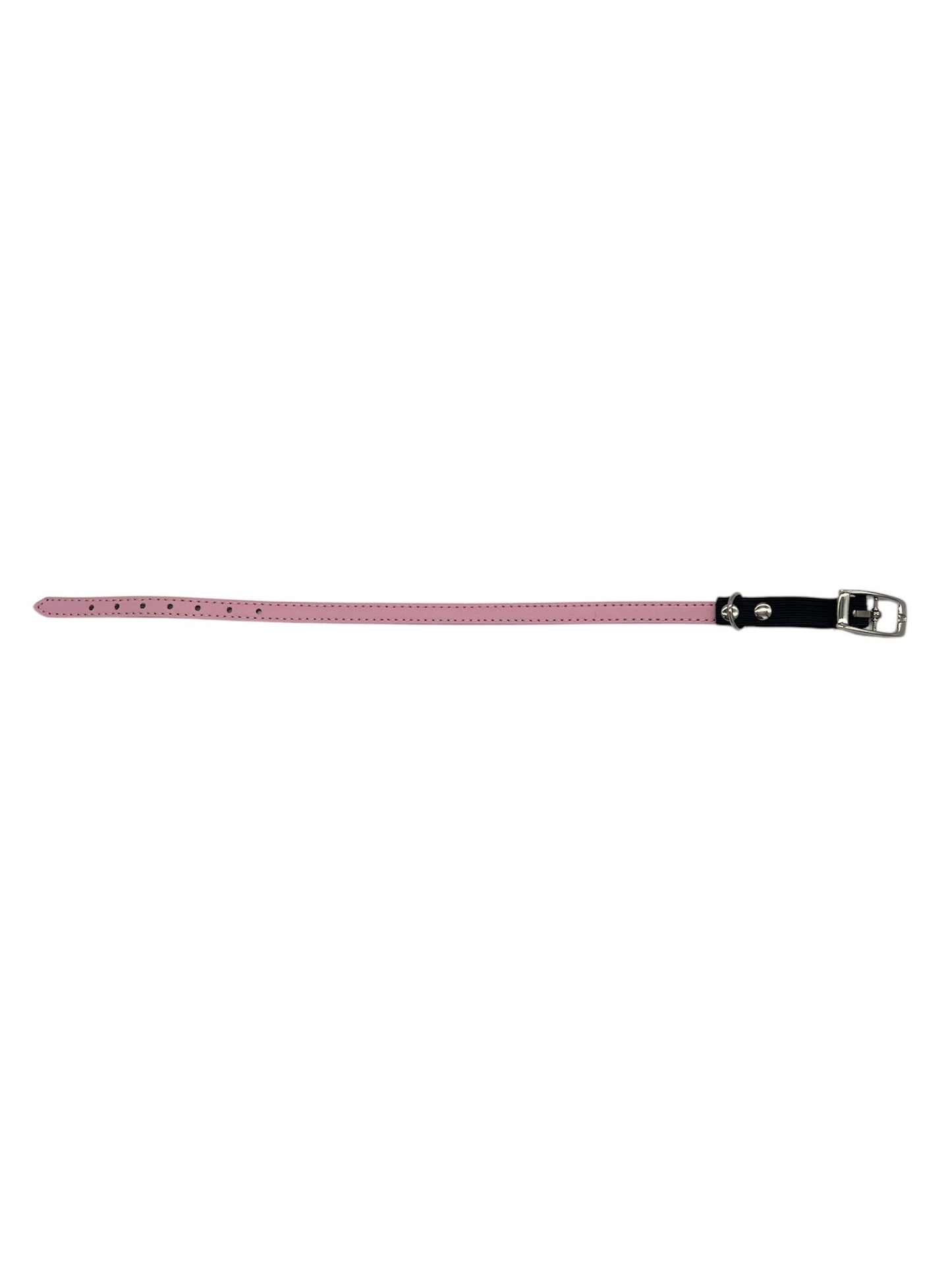 Cat Collar / Small Dog Collar - Pink/Black - Dia 8 CM - Length 30 CM - Width 0,7 CM