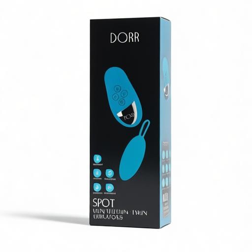 DORR - SPOT - 2-in-1 Vibrator – Turquoise, 6 Vibration Modes & Turbo Speed