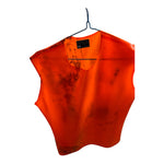Latex101 - Orange Latex Shirt Open Shoulders Size Xl
