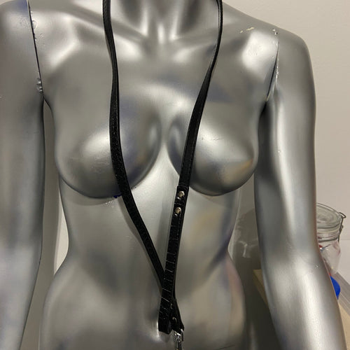 Luxury Leash Black - BDSM - Heavy Quality  ( no Collar only Leash )