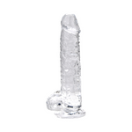 Loving Joy - 7 Inch Insertable Clear Realistic Dildo With Balls and Suction Cup - 19 CM - N12186