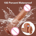 Lovesecret Premium – LS04 – Realistic Vibrator with Big Balls – App-Controlled - Up & Down / Heated / Thrusting / Shaking Modes – Flesh Color