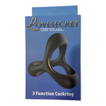 LoveSecret LS50 – 3 Function Silicone Cockring – Black