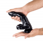 XXLTOYS - Joey - Dildo - insertable length  17 X 5 cm - Black - Made in Europe