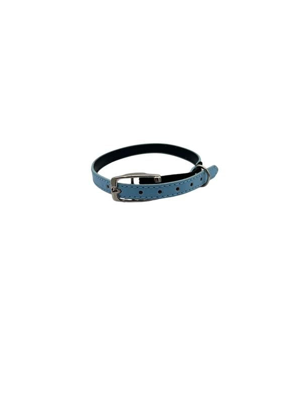 Cat Collar / Small Dog Collar - Blue - Dia 8 CM - Length 30 CM - Width 0,8 CM