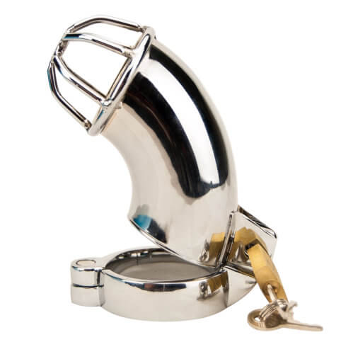 Metal Cockcage - Impound Exhibition Male Chastity Device - With Lock And Keys