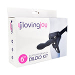Loving Joy - 6 Inch Silicone Strap On Black - Length 15,5 CM - N11475