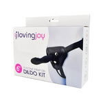 Loving Joy - 6 Inch Silicone Strap On Black - Length 15,5 CM - N11475