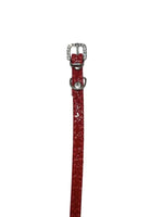 Cat Collar / Small Dog Collar - Red - Dia 8 CM - Lenght 31 CM - Width 1 CM