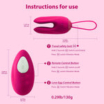 DORR - OZZY - Remote Control Vibrator – 3 Motors, 10 Vibration Patterns, Pink