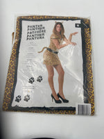 Sexy Leopard Costume – One-Piece Dress with Tail and Leopard Ears Tiara - S / M / L